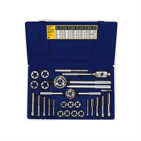 Hanson 25 Piece Fractional Tap and Hexagon Die Set 97094